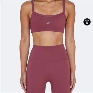 SET Active Mauve Sports Bra & High-Waist Leggings Set
